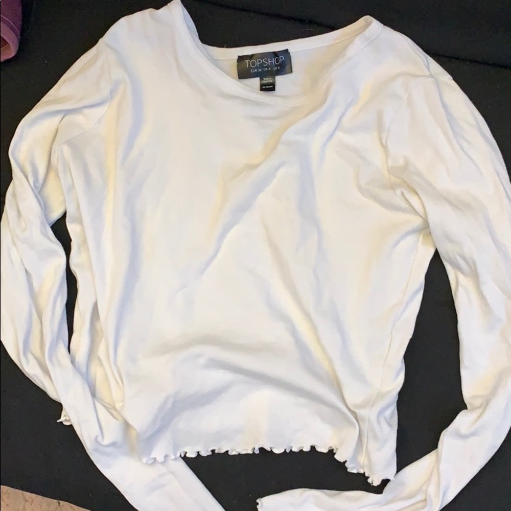 TOPSHOP ruffled top